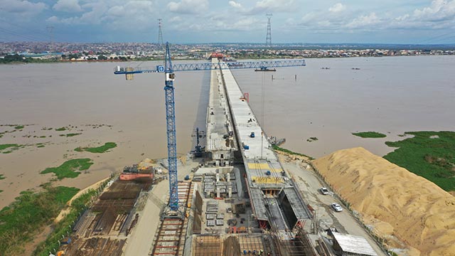 Niger Bridge West Approach Bridge – Launching of segment 24 ongoing